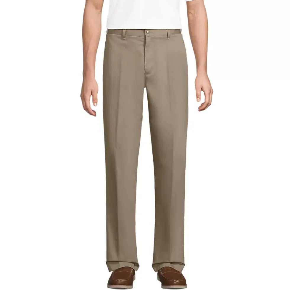 School Uniform Boys Iron Knee Blend Plain Front Chino Pants