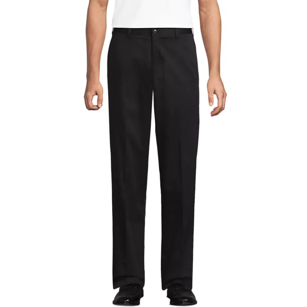 School Uniform Boys Iron Knee Blend Plain Front Chino Pants