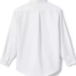 School Uniform Boys Long Sleeve Solid Oxford Dress Shirt