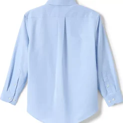 School Uniform Boys Long Sleeve Solid Oxford Dress Shirt
