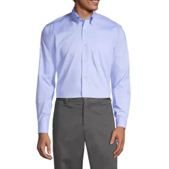 School Uniform Boys Long Sleeve No Iron Pinpoint Dress Shirt