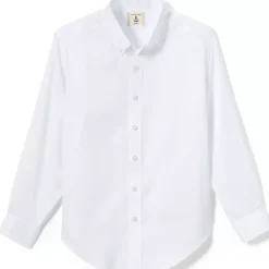 School Uniform Boys Long Sleeve No Iron Pinpoint Dress Shirt