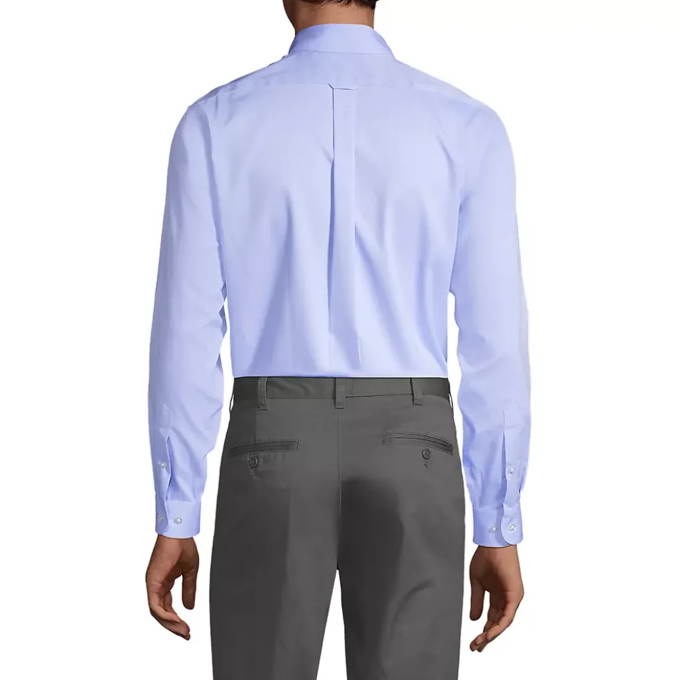 School Uniform Boys Long Sleeve No Iron Pinpoint Dress Shirt