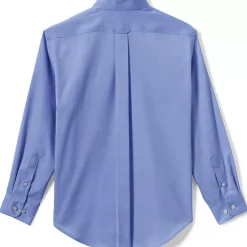 School Uniform Boys Long Sleeve No Iron Pinpoint Dress Shirt