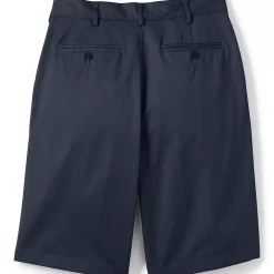 School Uniform Boys Plain Front Blend Chino Shorts