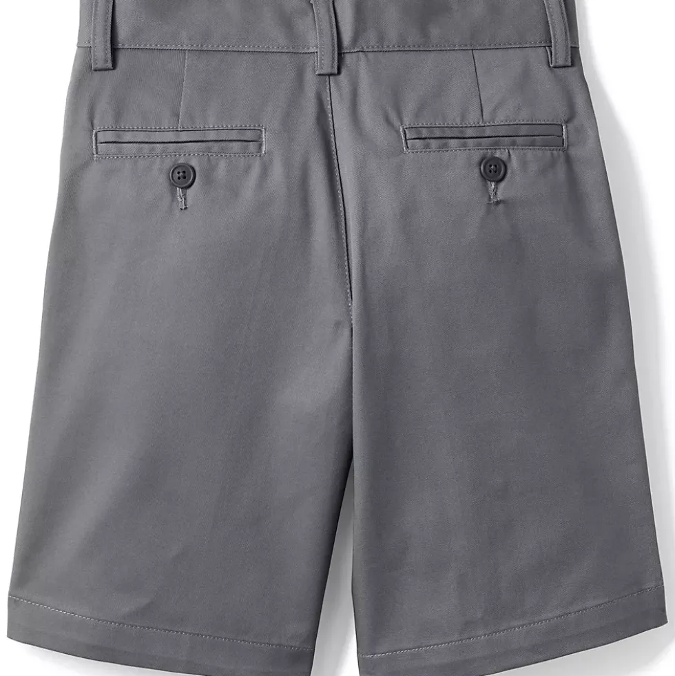 School Uniform Boys Plain Front Blend Chino Shorts