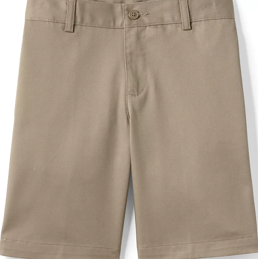 School Uniform Boys Plain Front Blend Chino Shorts