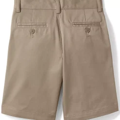 School Uniform Boys Plain Front Blend Chino Shorts