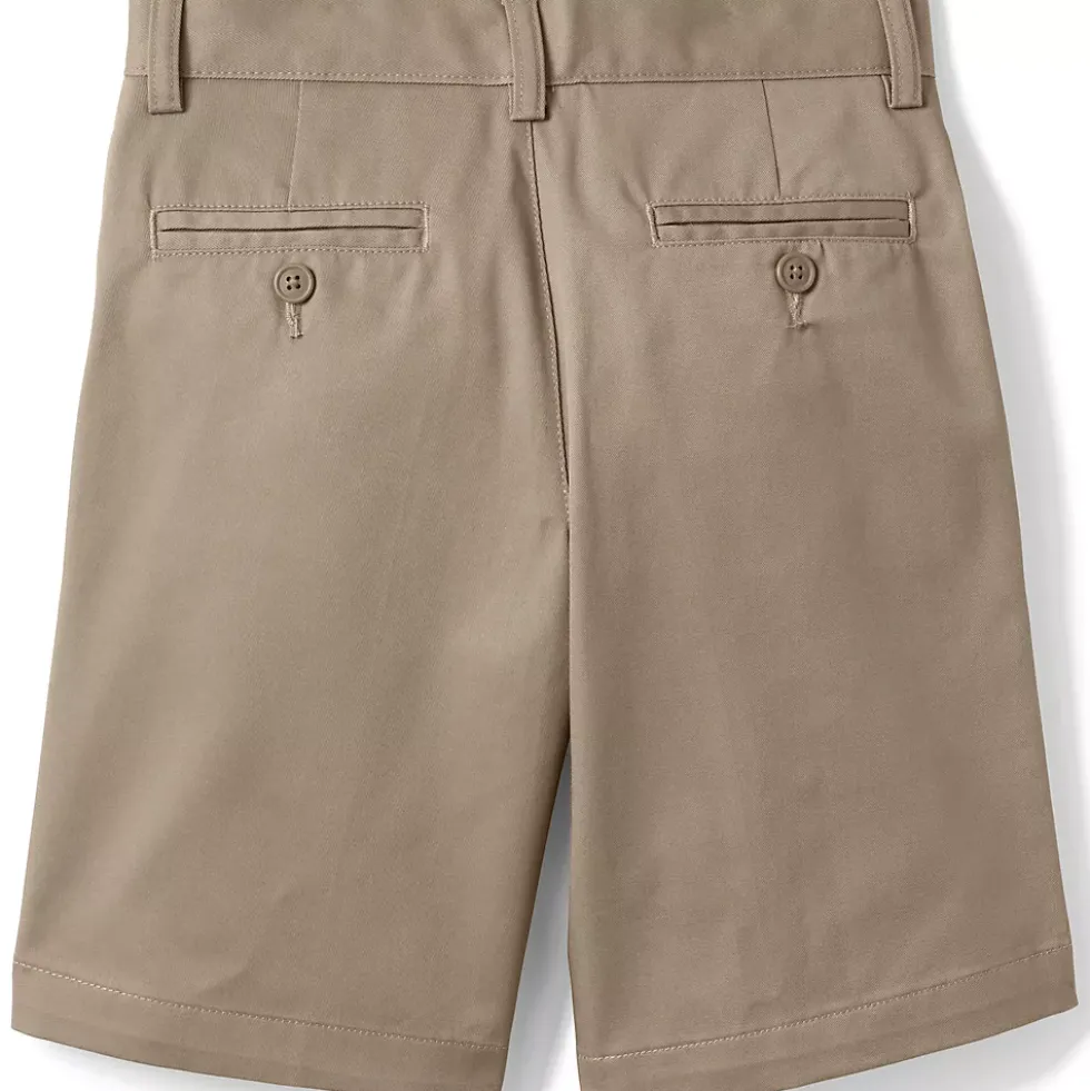 School Uniform Boys Plain Front Blend Chino Shorts