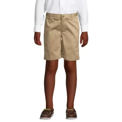 School Uniform Boys Plain Front Blend Chino Shorts