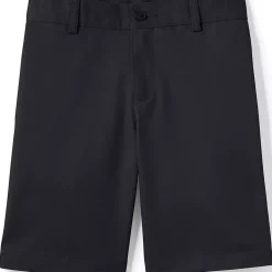 School Uniform Boys Plain Front Blend Chino Shorts
