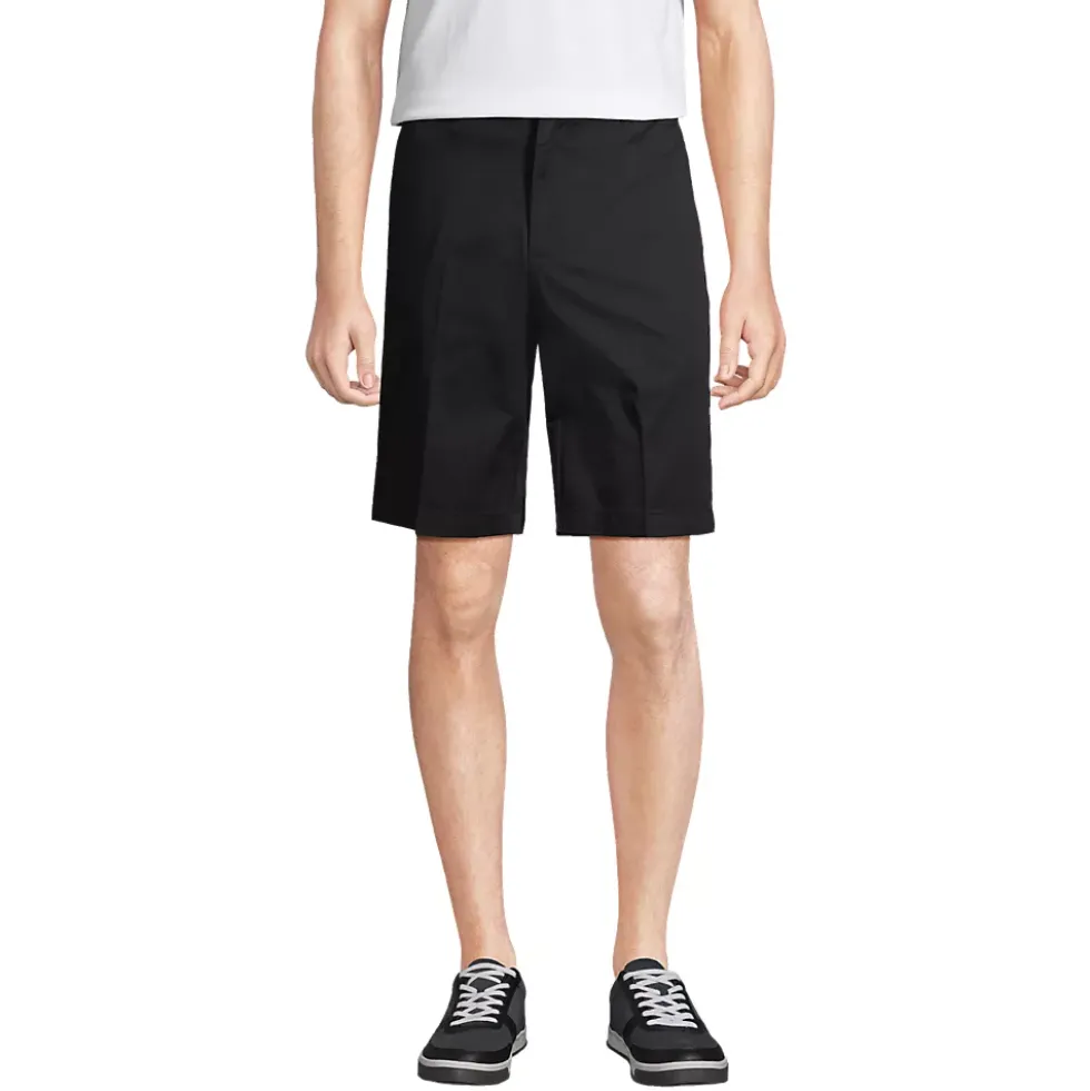 School Uniform Boys Plain Front Blend Chino Shorts