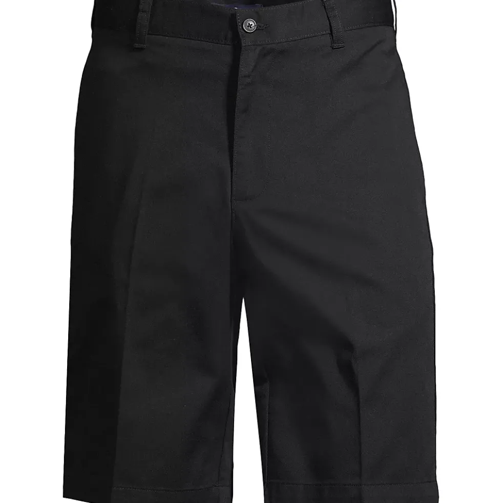 School Uniform Boys Plain Front Blend Chino Shorts
