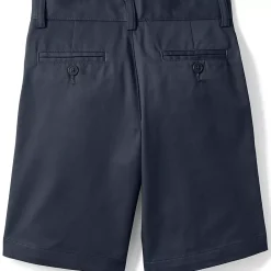 School Uniform Boys Plain Front Blend Chino Shorts