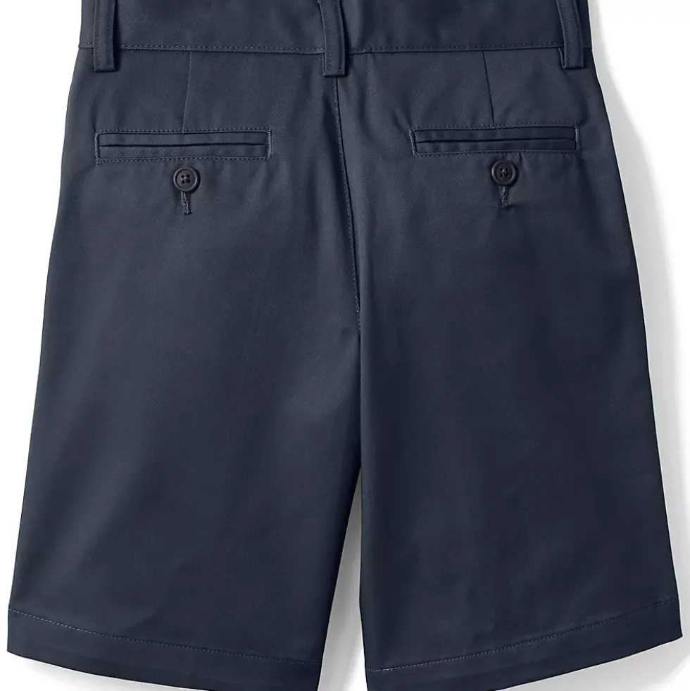 School Uniform Boys Plain Front Blend Chino Shorts