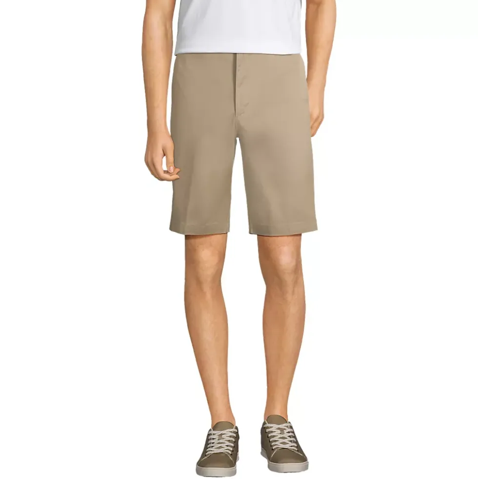 School Uniform Boys Plain Front Blend Chino Shorts