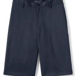 School Uniform Boys Plain Front Blend Chino Shorts