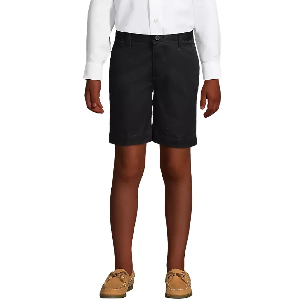 School Uniform Boys Plain Front Blend Chino Shorts