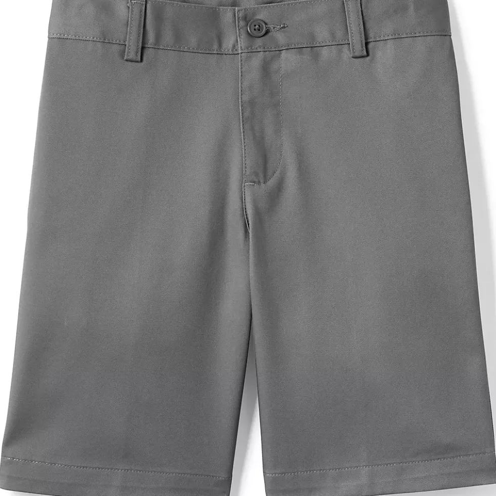 School Uniform Boys Plain Front Blend Chino Shorts