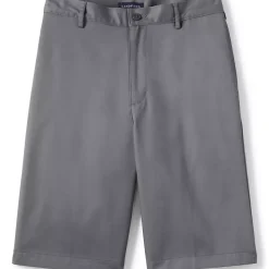 School Uniform Boys Plain Front Blend Chino Shorts