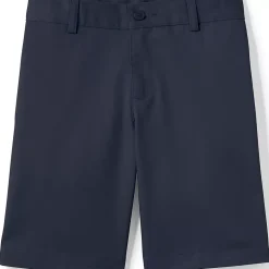 School Uniform Boys Plain Front Blend Chino Shorts