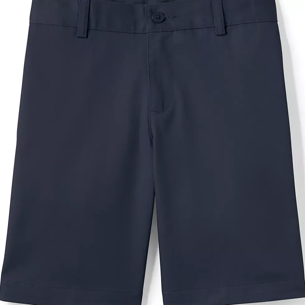 School Uniform Boys Plain Front Blend Chino Shorts