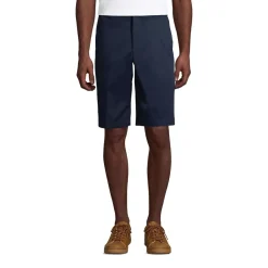 School Uniform Boys Plain Front Blend Chino Shorts