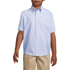 School Uniform Boys Short Sleeve Oxford Dress Shirt