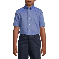 School Uniform Boys Short Sleeve Oxford Dress Shirt