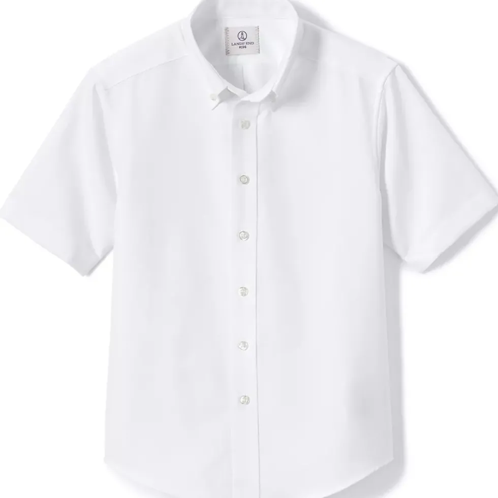 School Uniform Boys Short Sleeve Oxford Dress Shirt