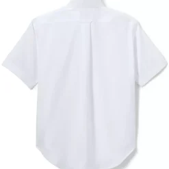 School Uniform Boys Short Sleeve No Iron Pinpoint Dress Shirt