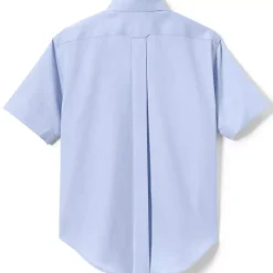School Uniform Boys Short Sleeve No Iron Pinpoint Dress Shirt