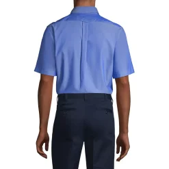 School Uniform Boys Short Sleeve No Iron Pinpoint Dress Shirt