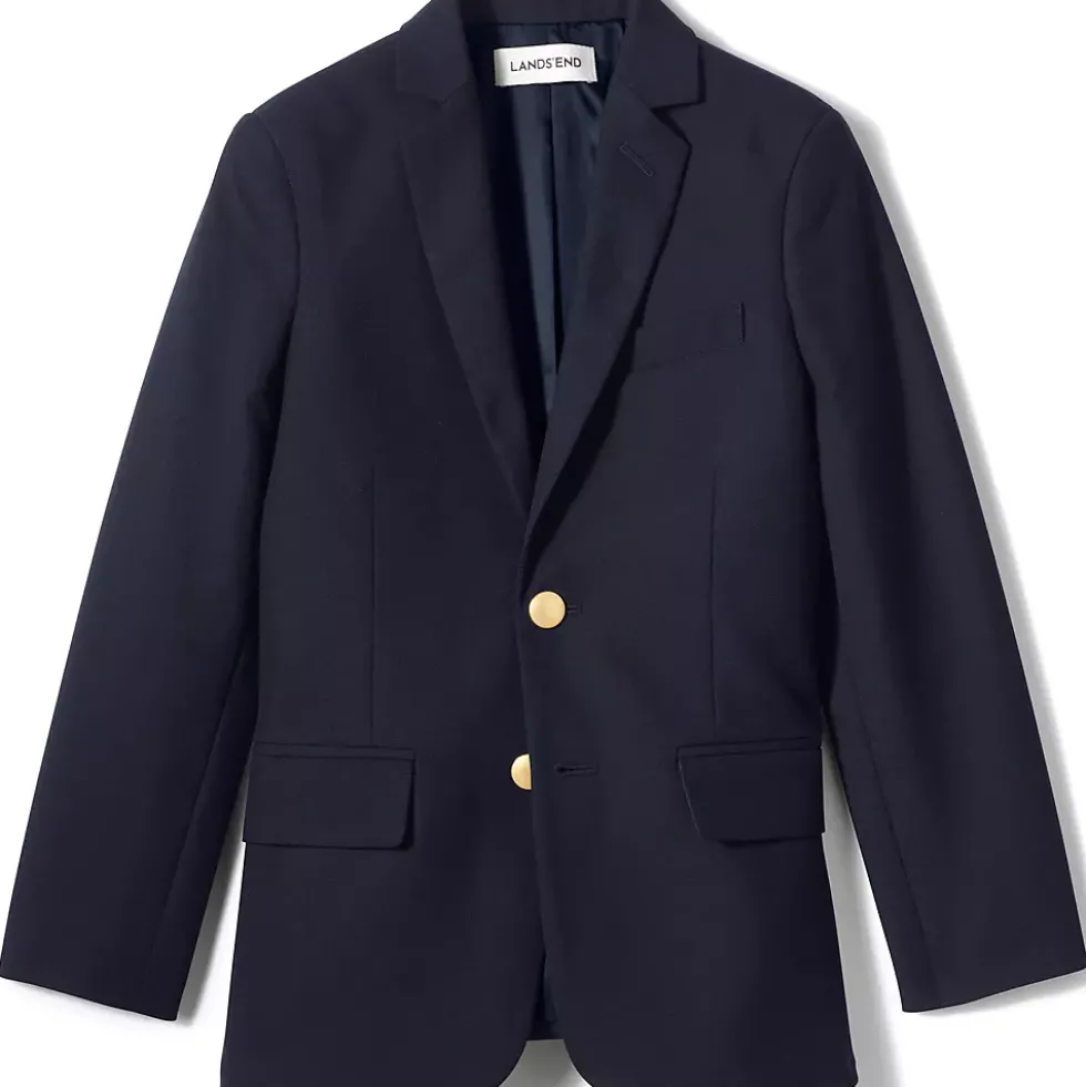 School Uniform Boys Tailored Fit Hopsack Blazer