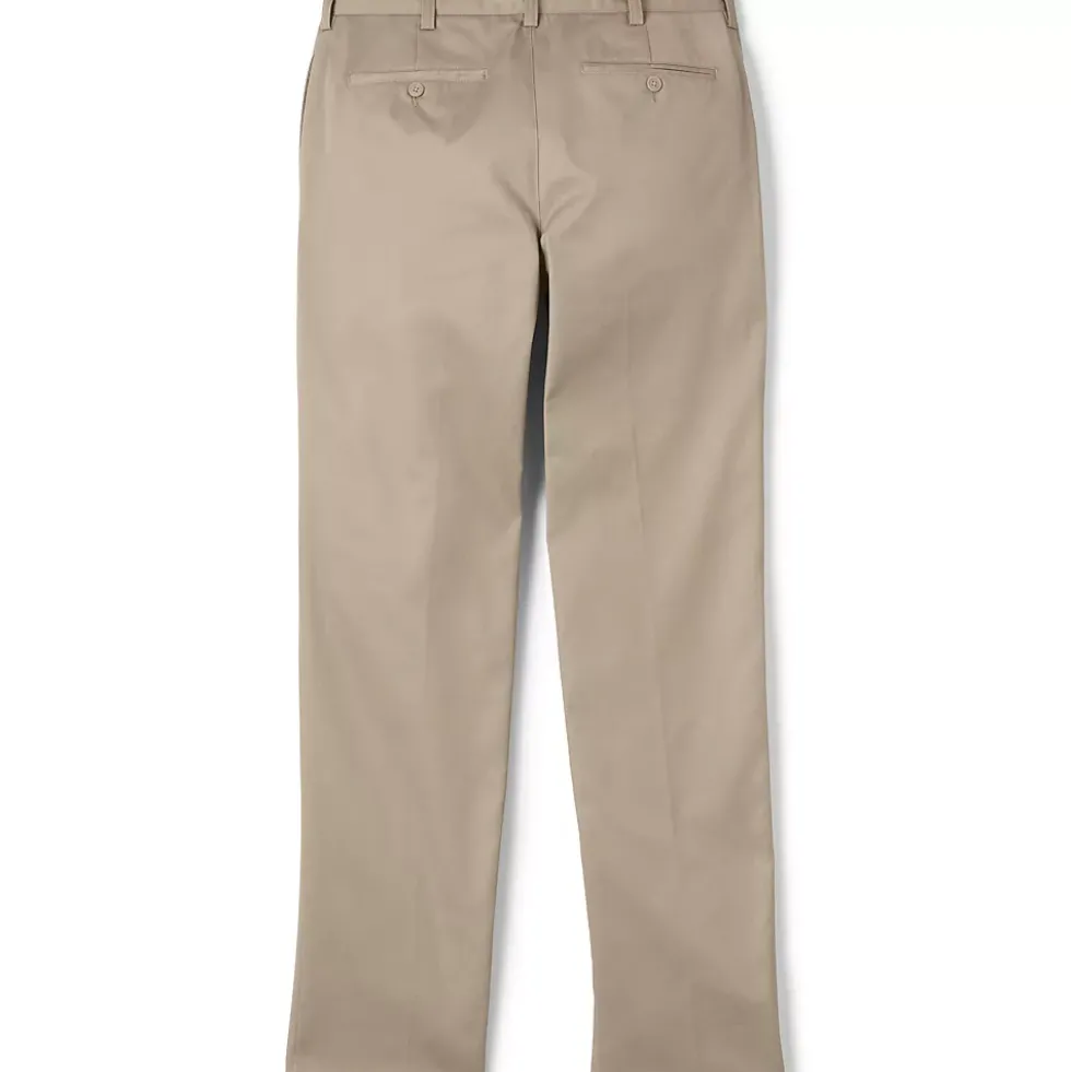 School Uniform Boys Tailored Fit Blend Iron Knee Plain Front Pants