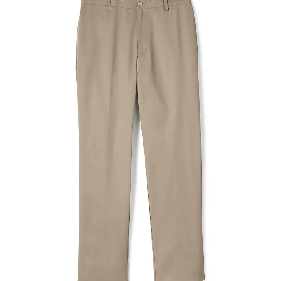 School Uniform Boys Tailored Fit Blend Iron Knee Plain Front Pants