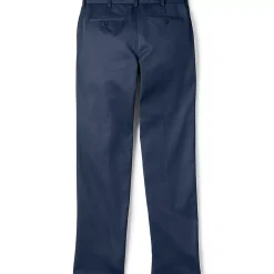 School Uniform Boys Tailored Fit Blend Iron Knee Plain Front Pants
