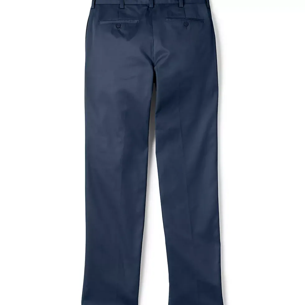 School Uniform Boys Tailored Fit Blend Iron Knee Plain Front Pants