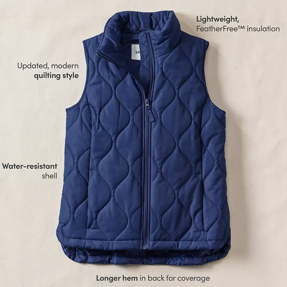 School Uniform FeatherFree Quilted Insulated Vest