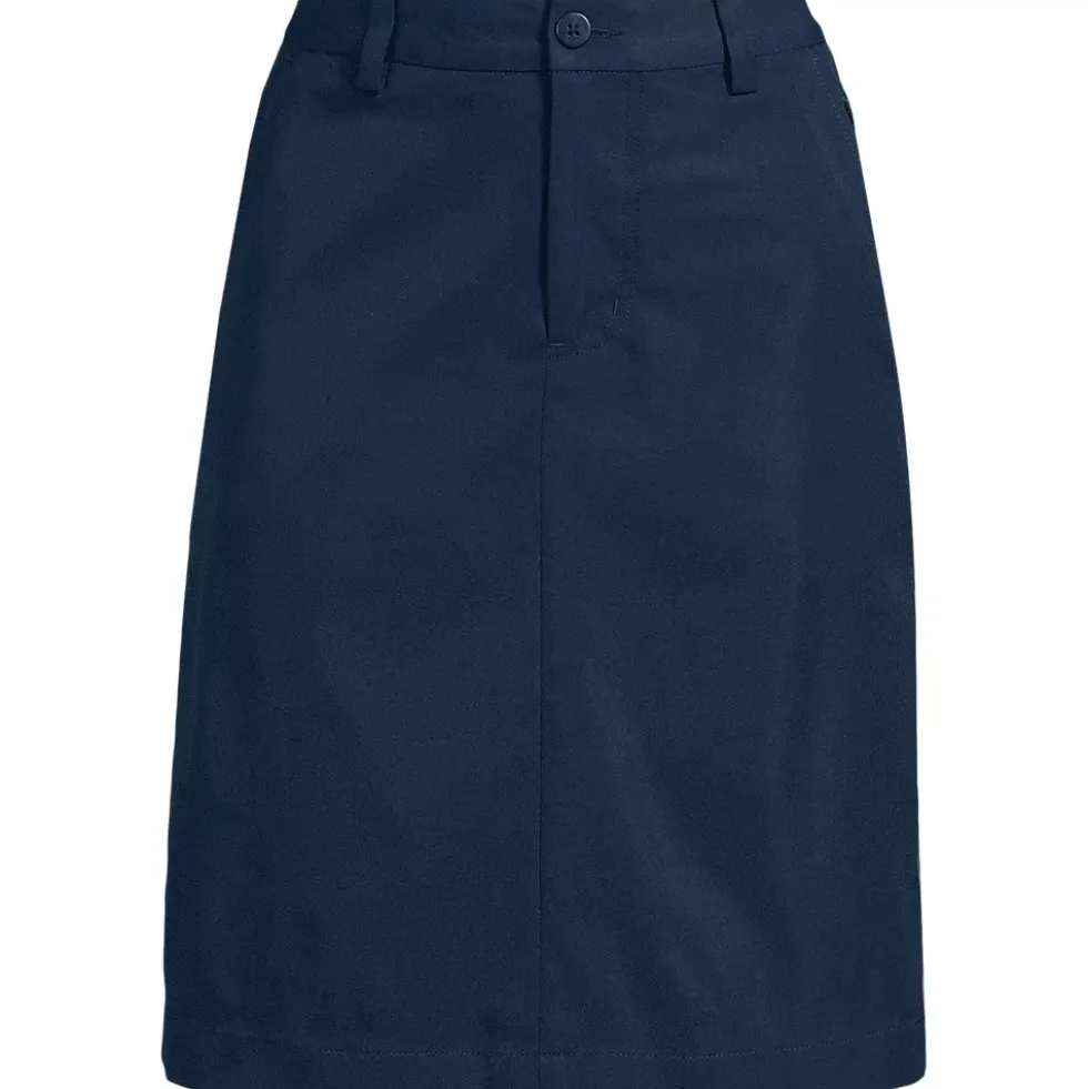 School Uniform Girls Active Performance Chino Skort Top of the Knee