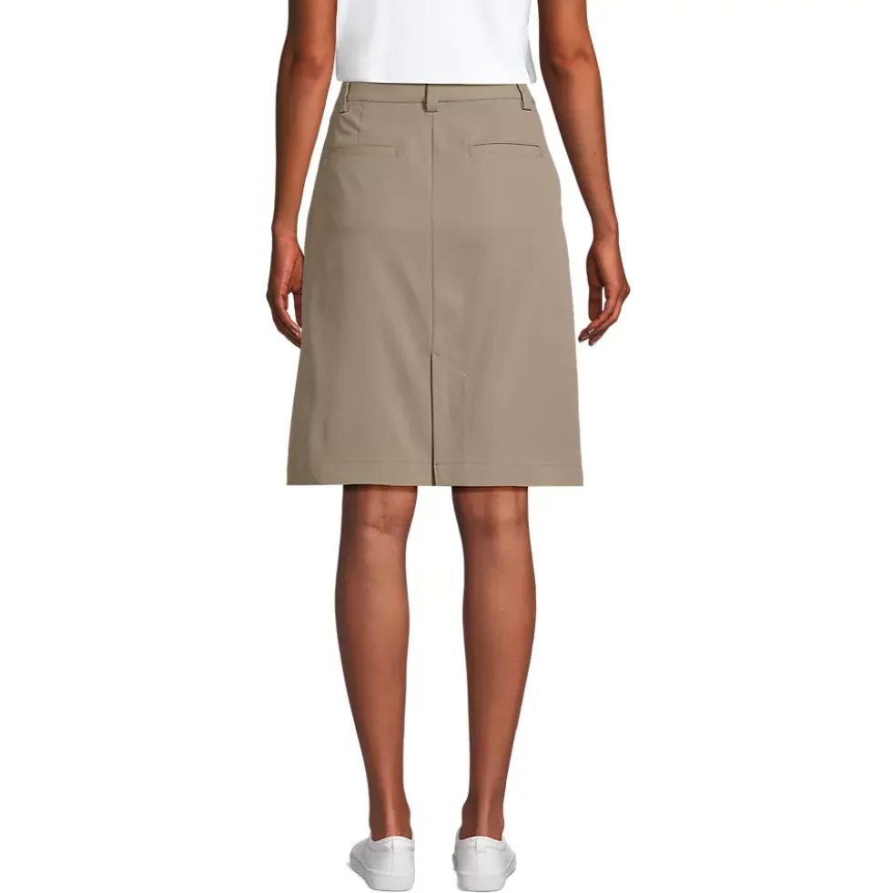 School Uniform Girls Active Performance Chino Skort Top of the Knee