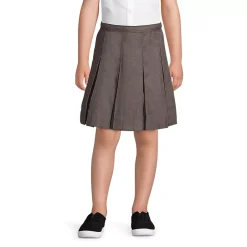 School Uniform Girls Box Pleat Skirt Top of Knee