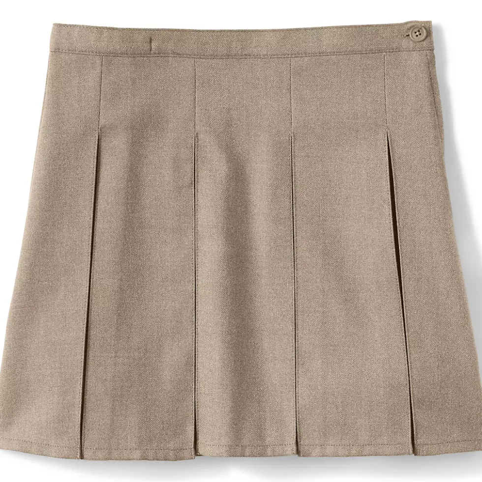 School Uniform Girls Box Pleat Skirt Top of Knee