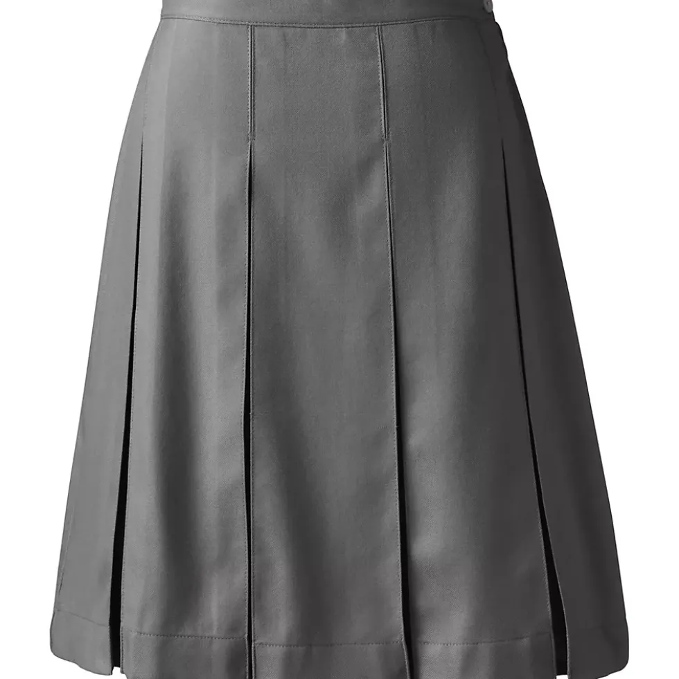 School Uniform Girls Box Pleat Skirt Top of Knee
