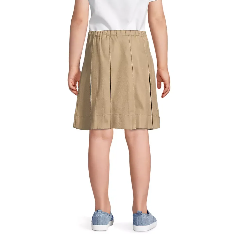 School Uniform Girls Box Pleat Skirt Top of Knee