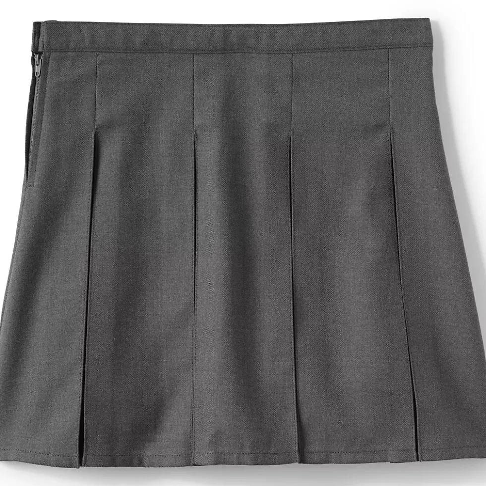 School Uniform Girls Box Pleat Skirt Top of Knee