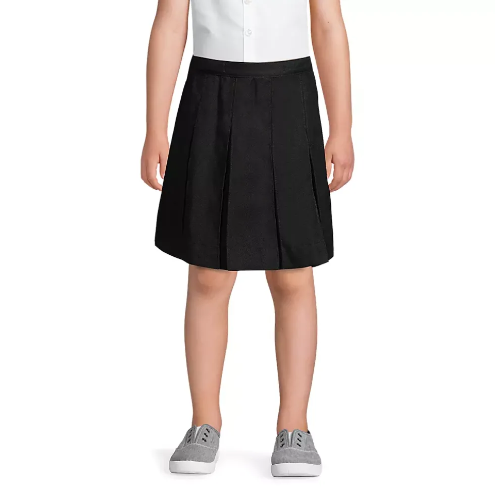 School Uniform Girls Box Pleat Skirt Top of Knee