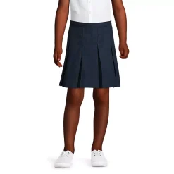 School Uniform Girls Box Pleat Skirt Above the Knee