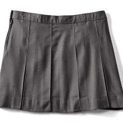 School Uniform Girls Box Pleat Skirt Above the Knee