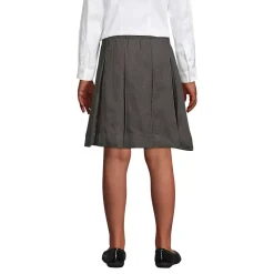 School Uniform Girls Box Pleat Skirt Below the Knee